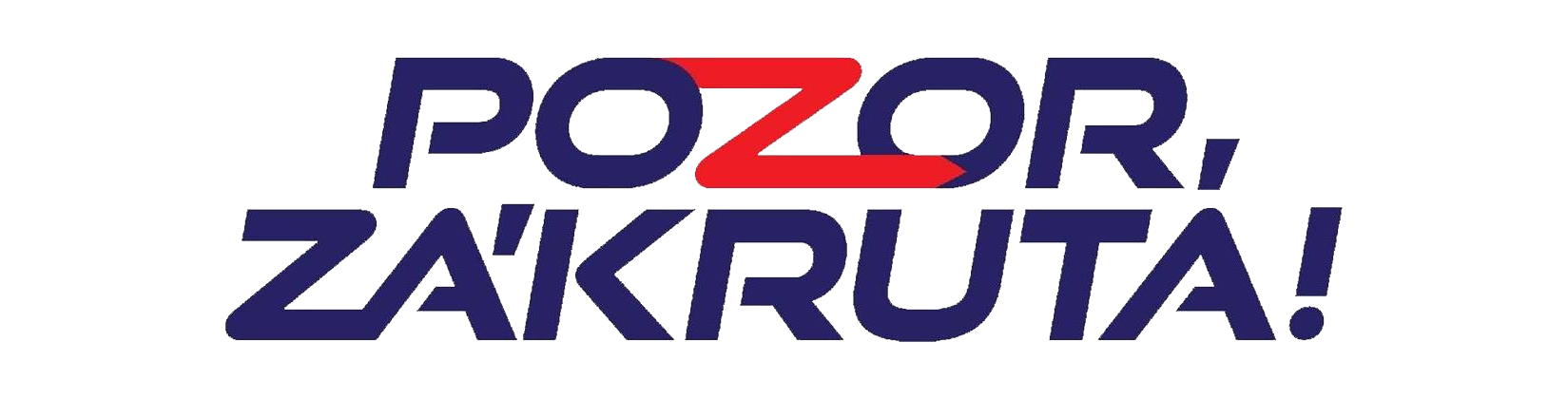 pozor zakruta logo